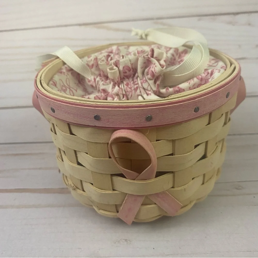 Longaberger Breast American Cancer Society Basket Horizon Of Hope 2006 Pink
